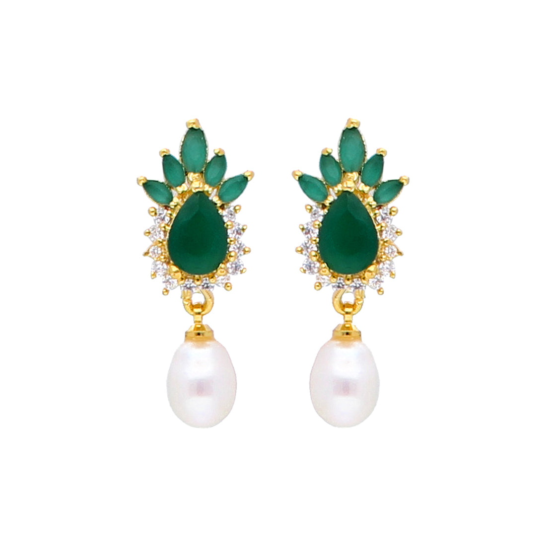 J Pearls Dome Pearl Earrings - Real Pearl Jewelry - Distacart