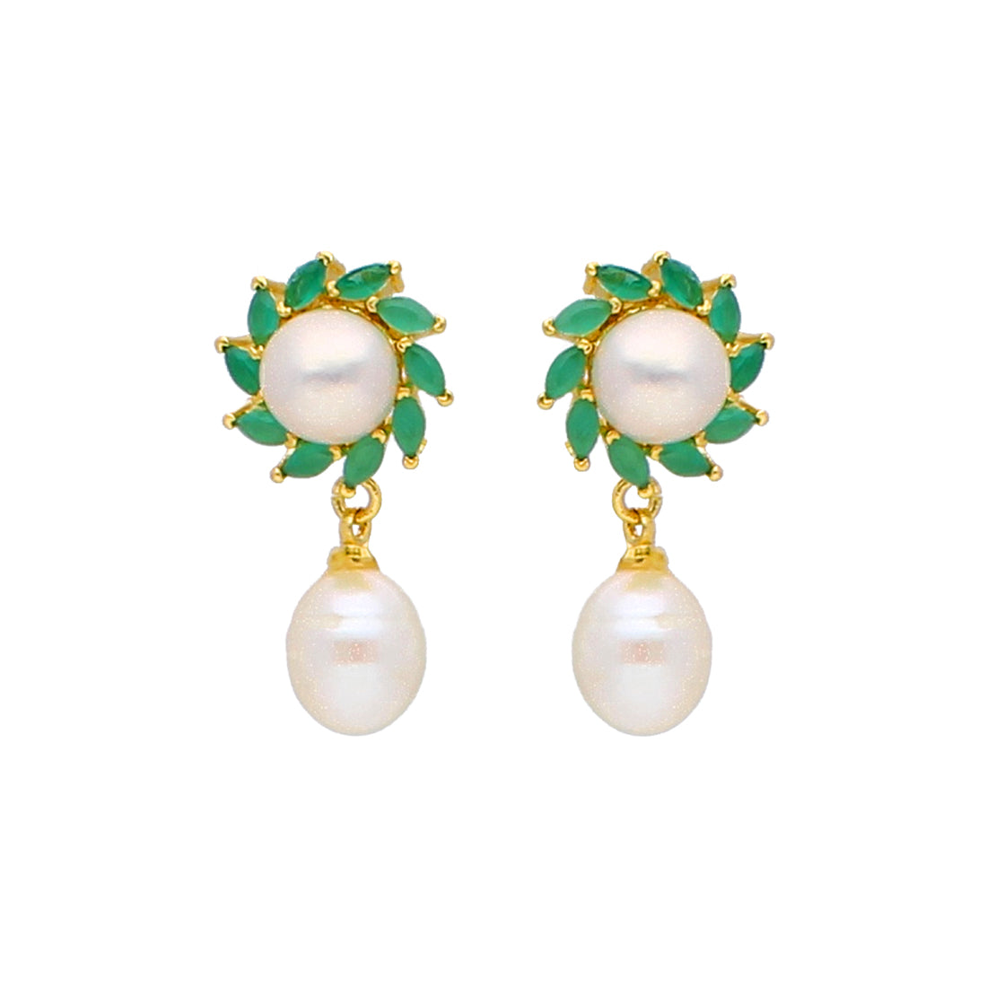 J Pearls Richa Pearl Earrings - Real Pearl Jewelry - Distacart