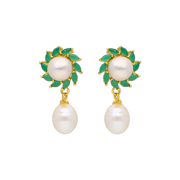 J Pearls Richa Pearl Earrings - Real Pearl Jewelry - Distacart