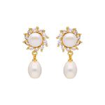 Thumbnail for J Pearls Shine Pearl Earrings - Real Pearl Jewelry - Distacart