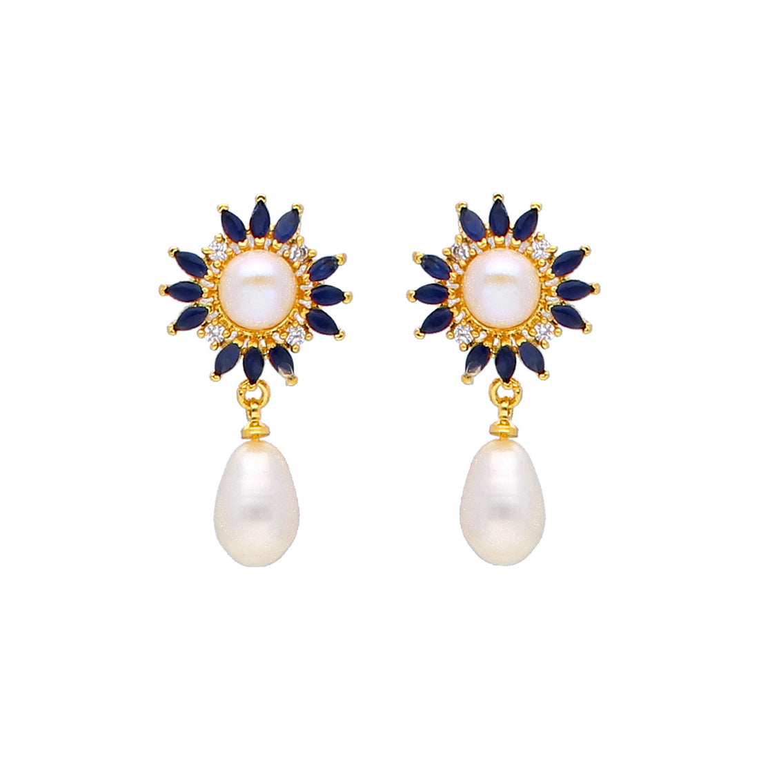 J Pearls Garry Pearl Earrings - Real Pearl Jewelry - Distacart