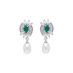 Thumbnail for J Pearls Hrishita Pearl Earrings - Real Pearl Jewelry - Distacart