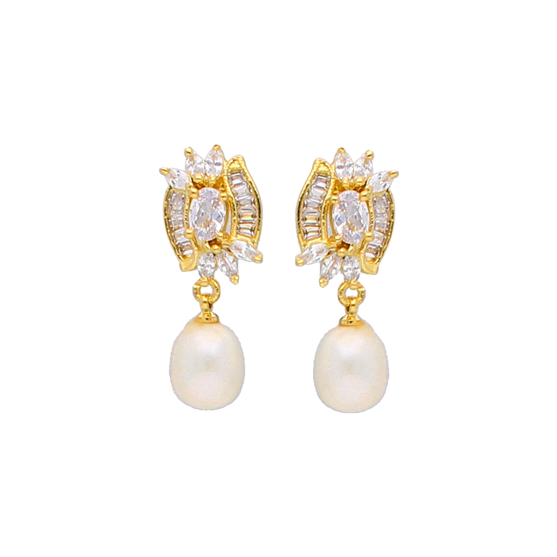 J Pearls Tiya Pearl Earrings - Real Pearl Jewelry - Distacart