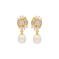 Thumbnail for J Pearls Tiya Pearl Earrings - Real Pearl Jewelry - Distacart