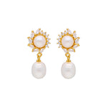 Thumbnail for J Pearls Anika Pearl Earrings - Real Pearl Jewelry - Distacart