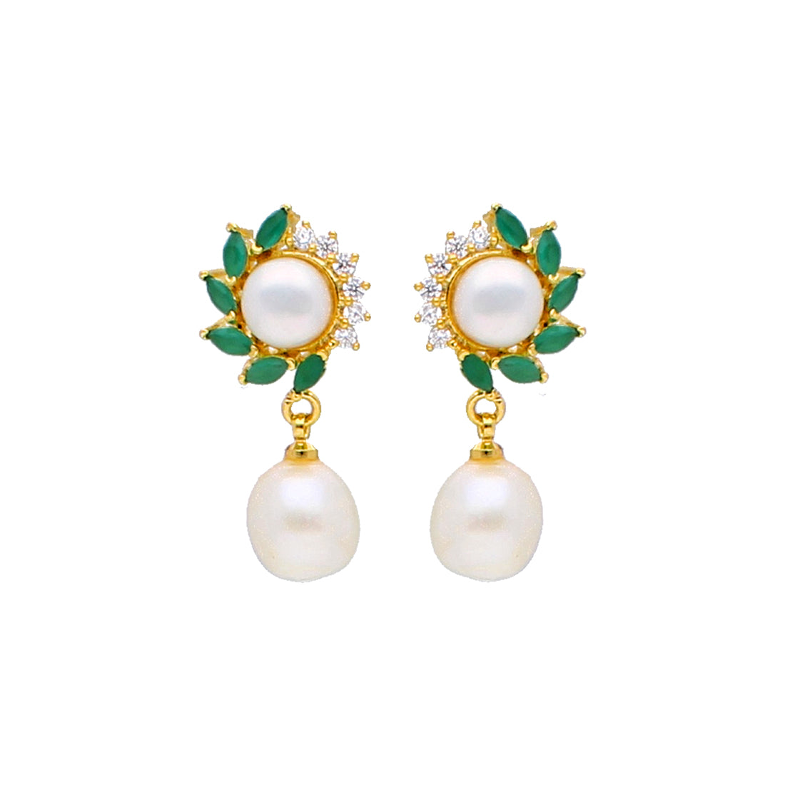 J Pearls Ruhi Pearl Earrings - Real Pearl Jewelry - Distacart