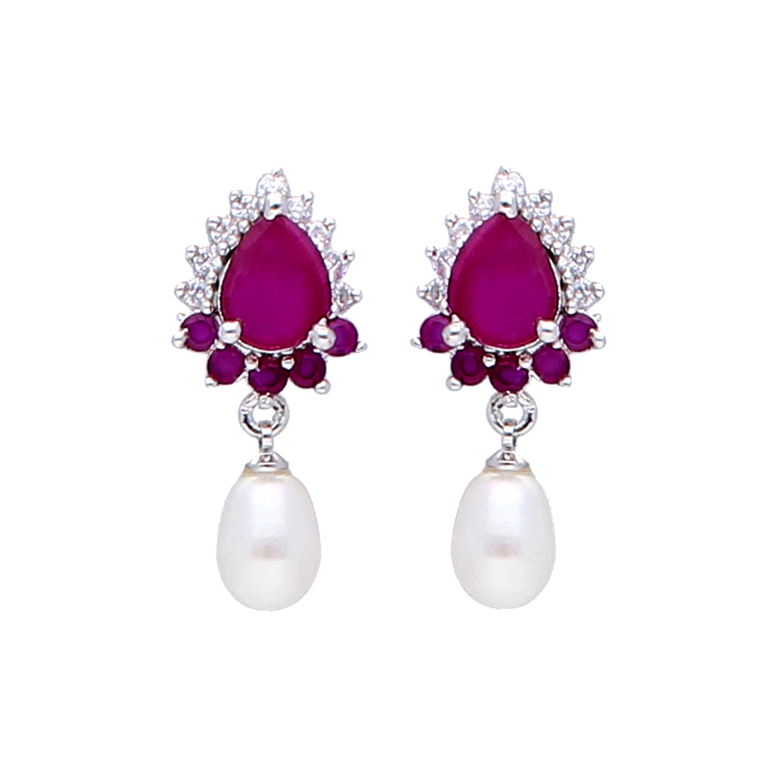 J Pearls Dora Pearl Earrings - Real Pearl Jewelry - Distacart