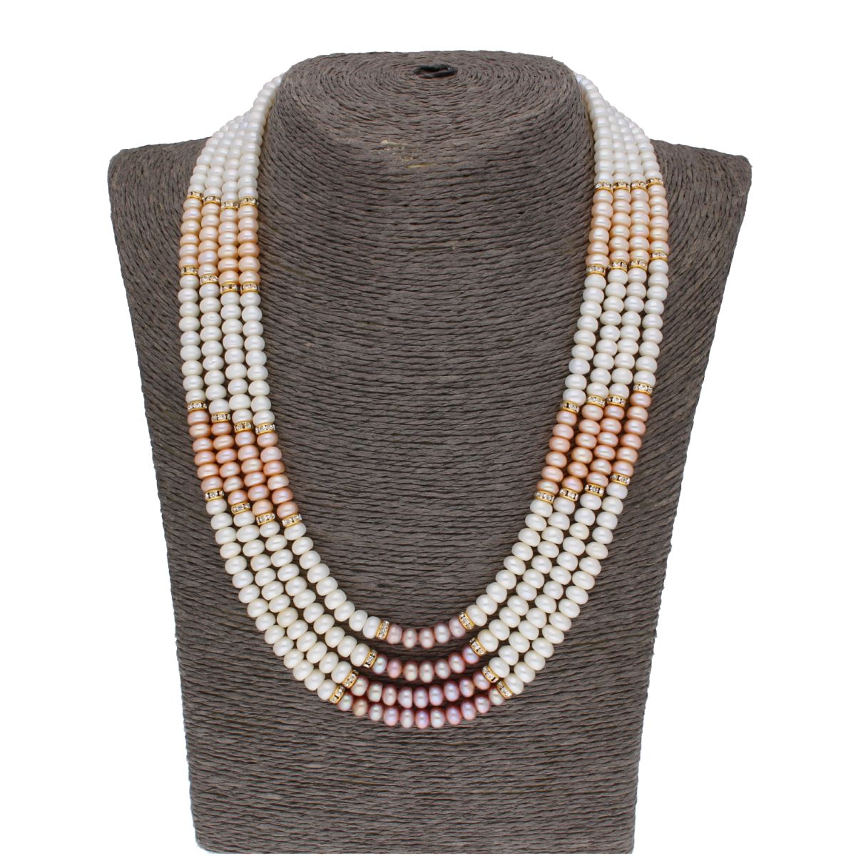 J Pearls 4 Line Pearl Set - Real Pearl Jewelry - Distacart