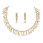 Thumbnail for J Pearls Shine Stone Pearl Necklace - Real Pearl Jewelry - Distacart