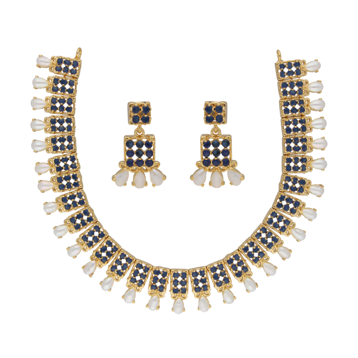 J Pearls Floral Pearl Necklace - Real Pearl Jewelry - Distacart