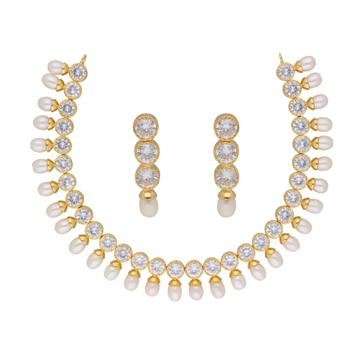 J Pearls Charming Pearl Necklace - Real Pearl Jewelry - Distacart