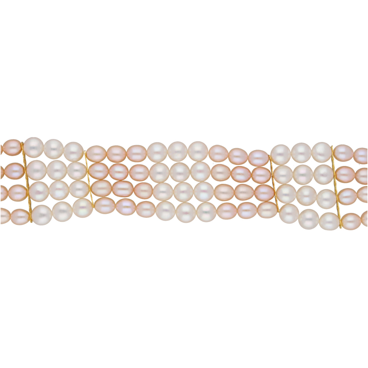 J Pearls Jabala 4 Lines Pearl Choker - Real Pearl Jewelry - Distacart