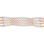 Thumbnail for J Pearls Jabala 4 Lines Pearl Choker - Real Pearl Jewelry - Distacart