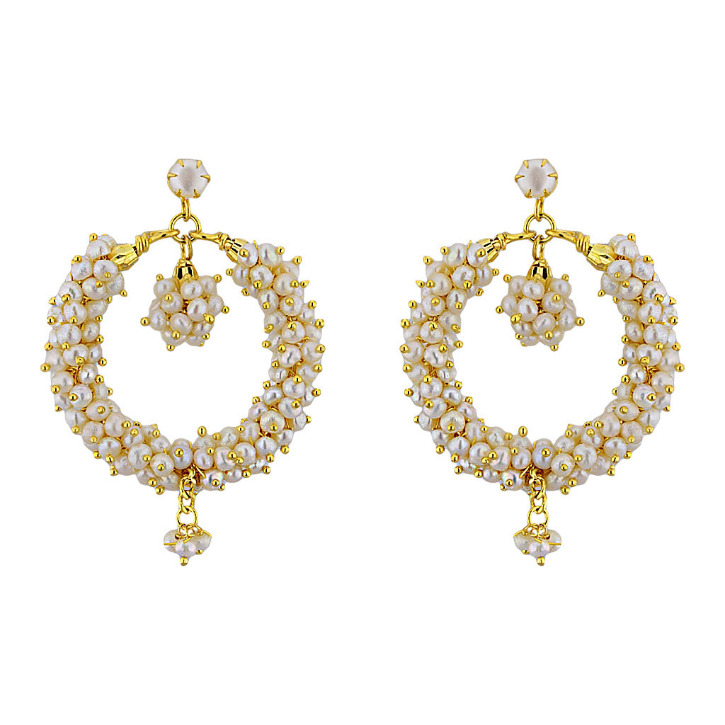 J Pearls Ethnic Banjara Baalis - Real Pearl Jewelry - Distacart
