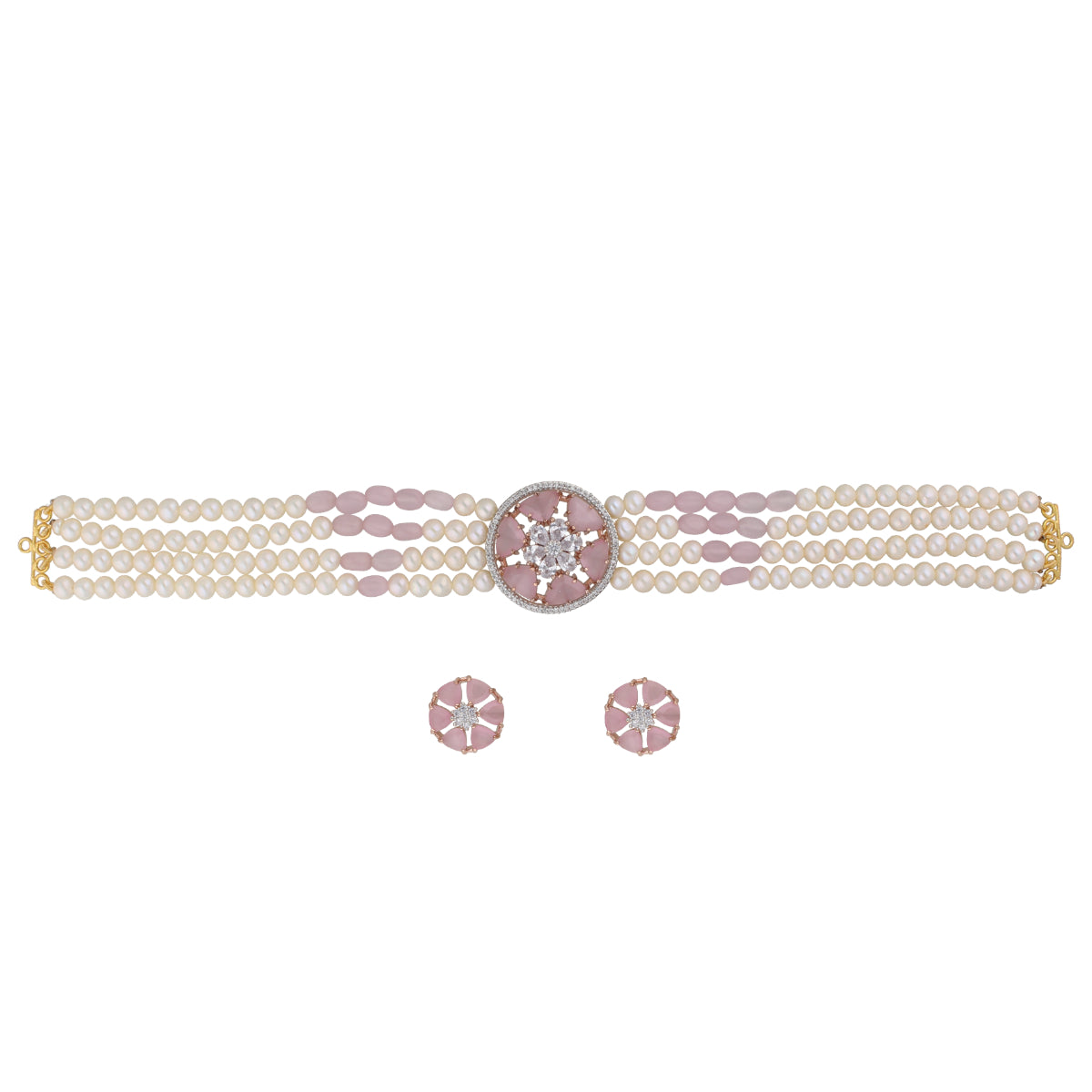 J Pearls Gajara Pearl Choker - Real Pearl Jewelry - Distacart