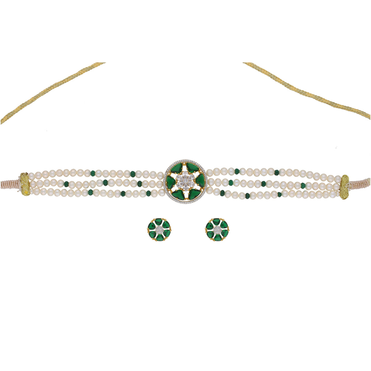 J Pearls Haarshini Pearl Choker - Real Pearl Jewelry - Distacart
