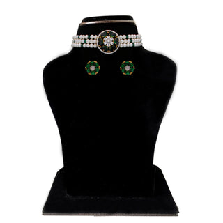 J Pearls Haarshini Pearl Choker - Real Pearl Jewelry - Distacart