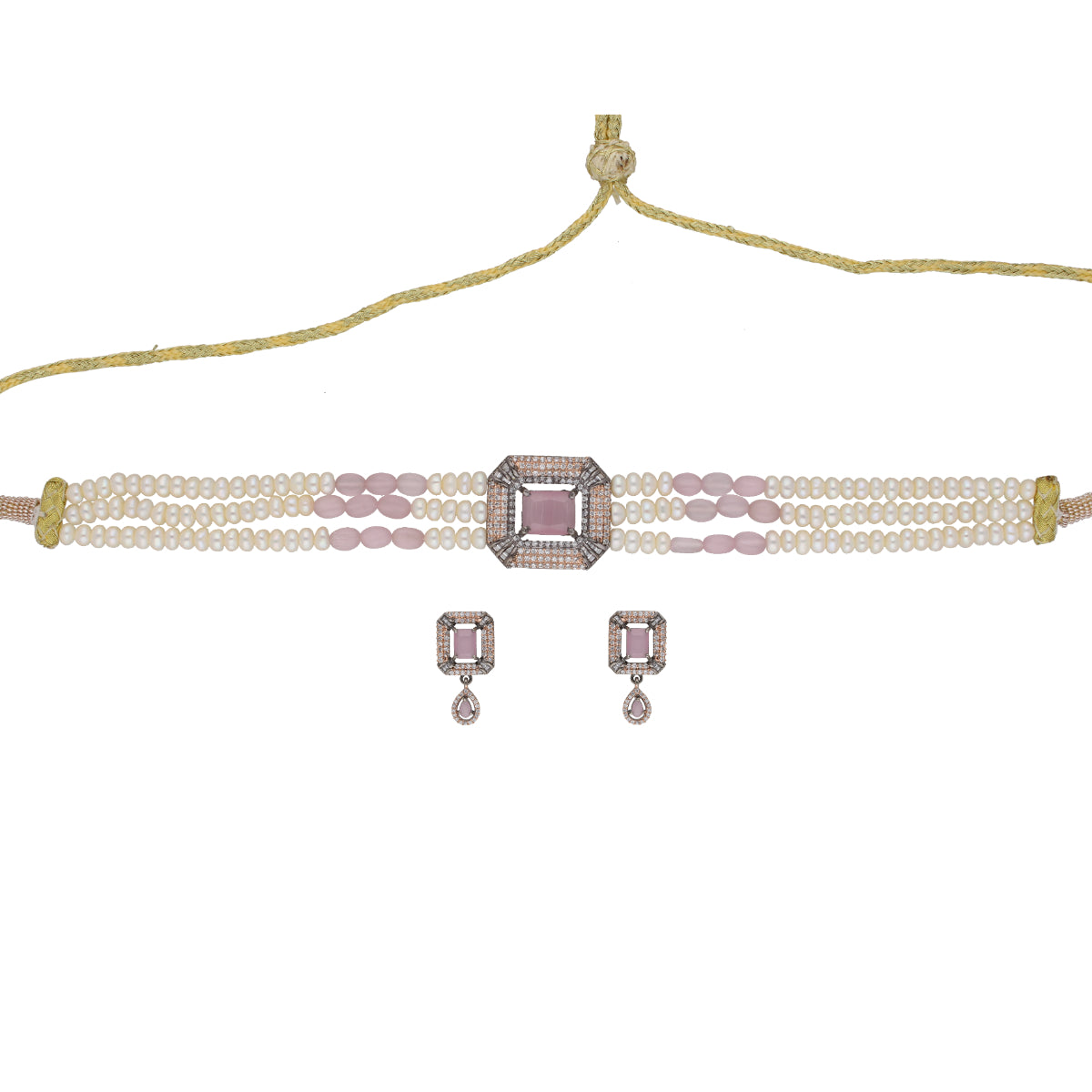 J Pearls Jaagruthi Pearl Choker - Real Pearl Jewelry - Distacart