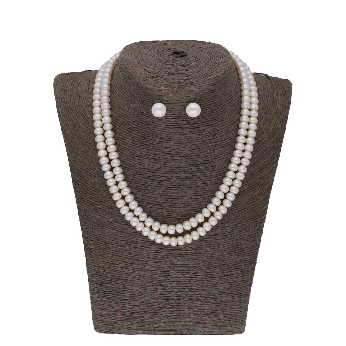 J Pearls Eeshani 2 Lines Pearl Necklaces - Real Pearl Jewelry - Distacart
