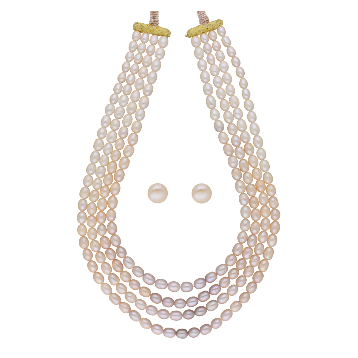 J Pearls Tulsi 4 Lines Pearl Necklaces - Real Pearl Jewelry - Distacart