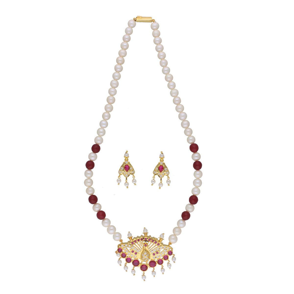 J Pearls Dheyanshi 1 Line Round Pearl Necklaces - Real Pearl Jewelry - Distacart