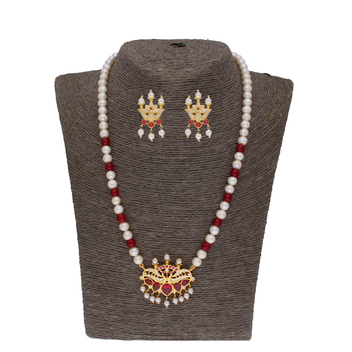 J Pearls Widisha 1 Line Round Pearl Necklaces - Real Pearl Jewelry - Distacart