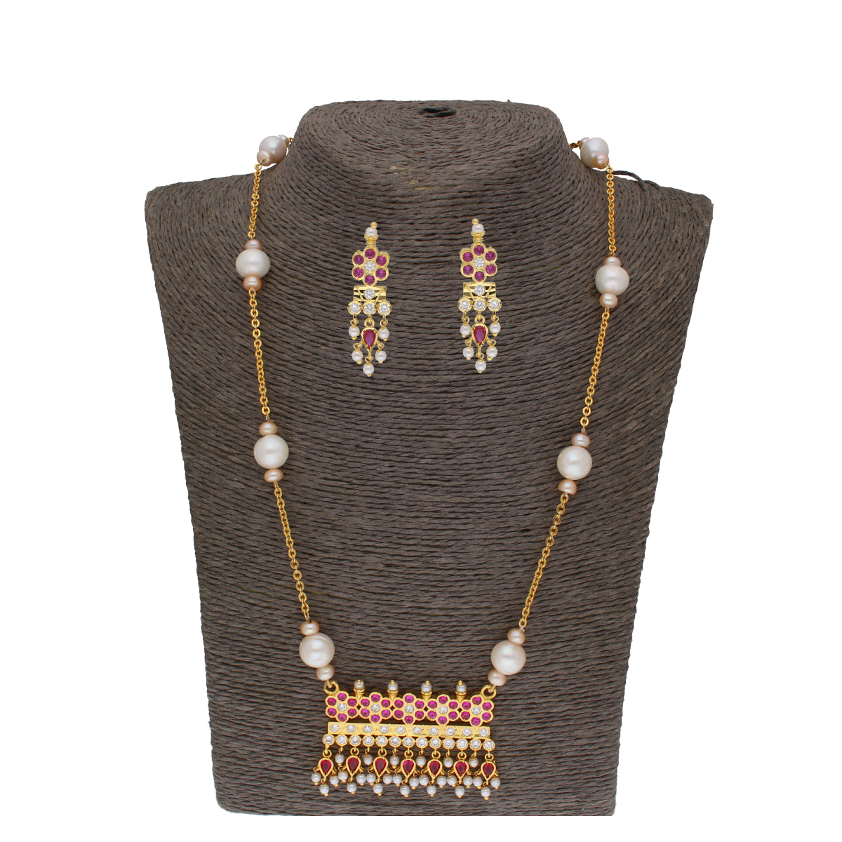J Pearls Raksha 1 Line Round Pearl Necklaces - Real Pearl Jewelry - Distacart