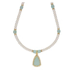 Thumbnail for J Pearls Cancala 1 Line Button Pearl Set - Real Pearl Jewelry - Distacart