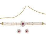 Thumbnail for J Pearls Kashvi Pearl Choker - Real Pearl Jewelry - Distacart