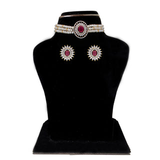 J Pearls Kashvi Pearl Choker - Real Pearl Jewelry - Distacart