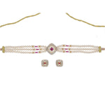 Thumbnail for J Pearls Falguni Pearl Choker - Real Pearl Jewelry - Distacart
