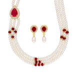 Thumbnail for J Pearls Stunning 3 String Necklace Set - Real Pearl Jewelry - Distacart