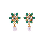 Thumbnail for J Pearls Green Designer Earrings - Real Pearl Jewelry - Distacart