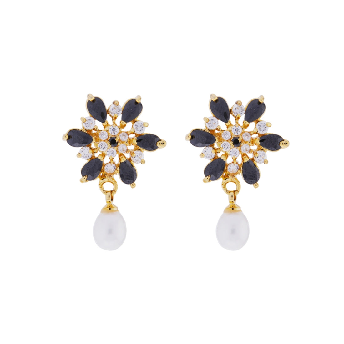 J Pearls Heema Drop Earrings - Real Pearl Jewelry - Distacart