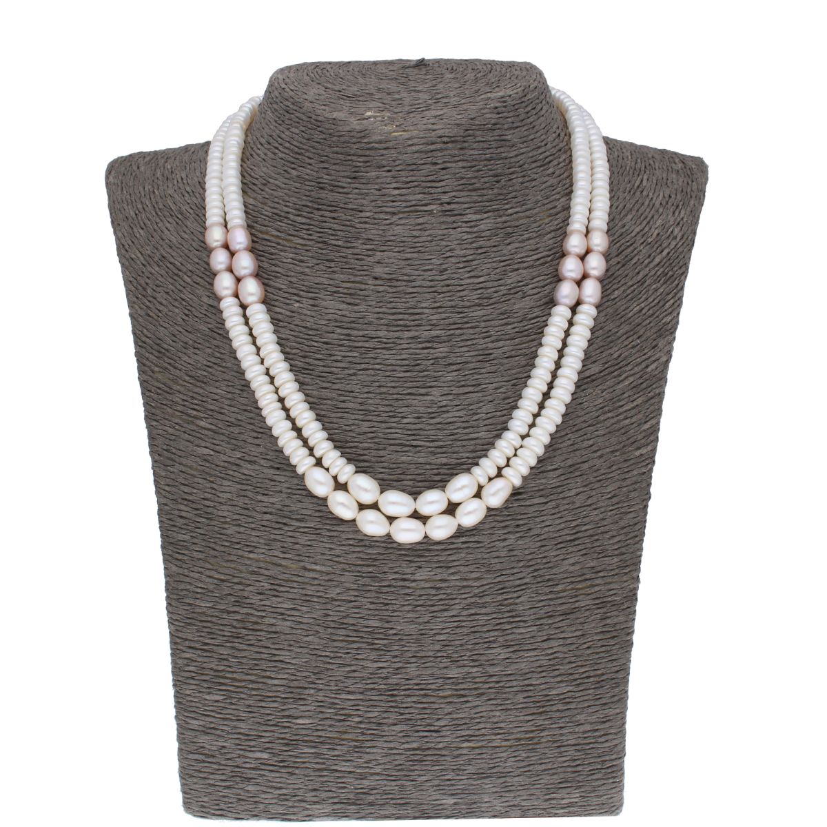 J Pearls 2 Line 5-6Mm Button Pearl Set - Real Pearl Jewelry - Distacart