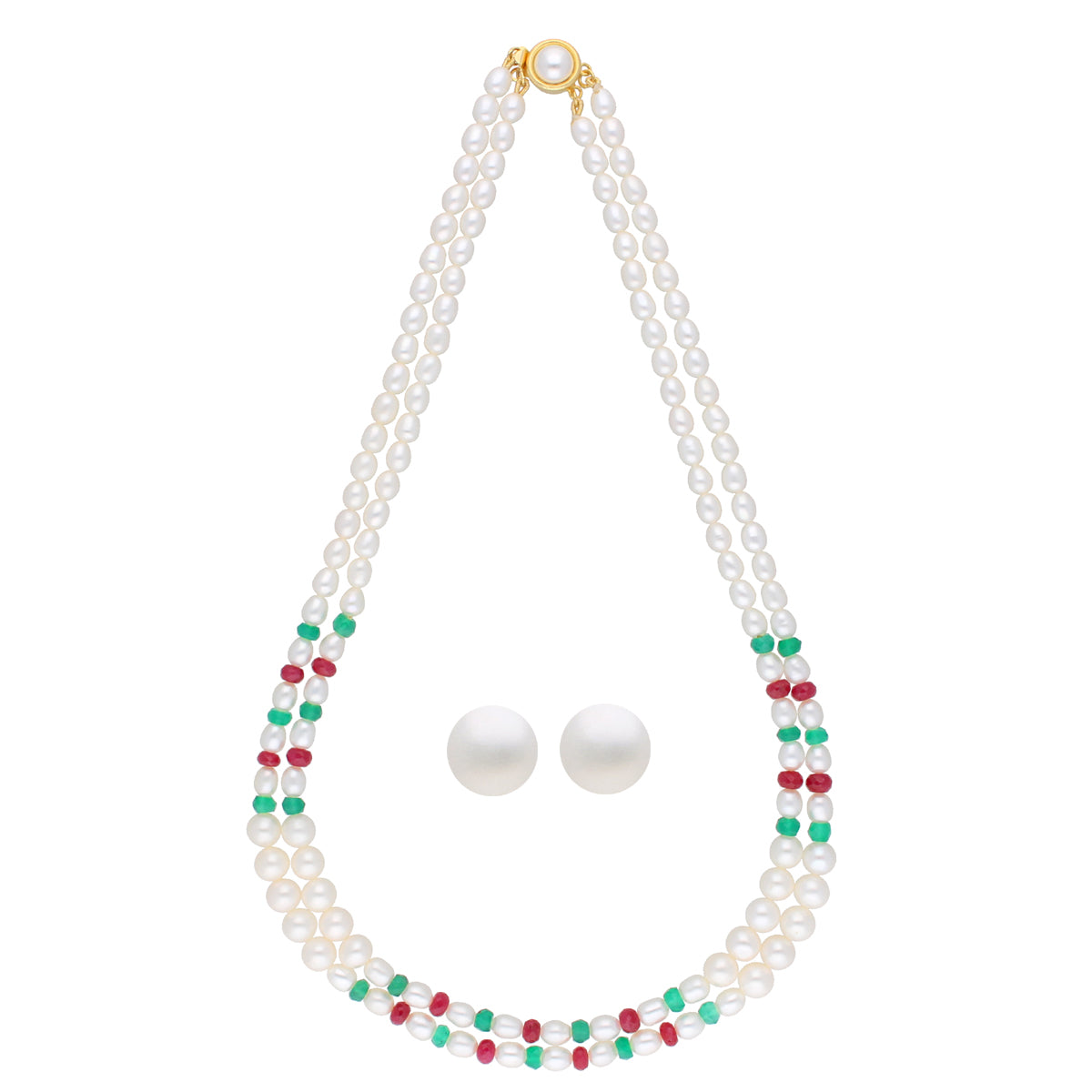 J Pearls Tremendous Pearl Set - Real Pearl Jewelry - Distacart