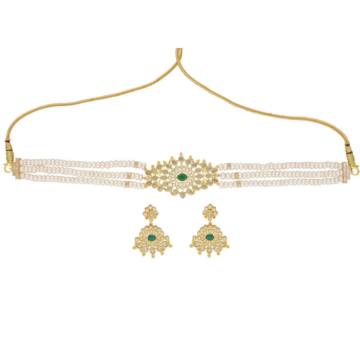 J Pearls Mesmerizing Pearl Choker - Real Pearl Jewelry - Distacart