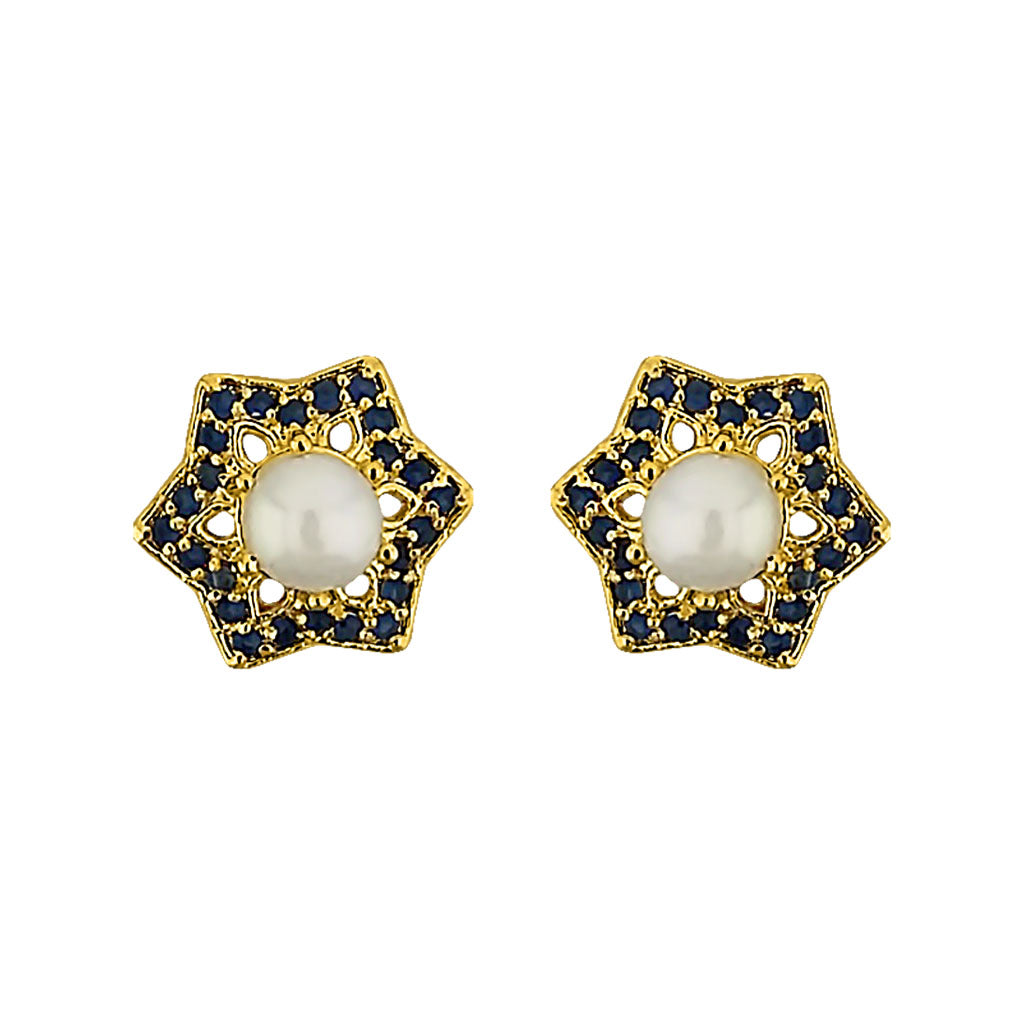 J Pearls Star Pearl Earrings - Real Pearl Jewelry - Distacart