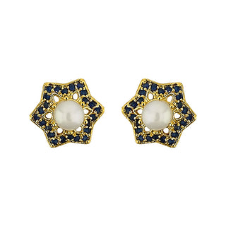 J Pearls Star Pearl Earrings - Real Pearl Jewelry - Distacart