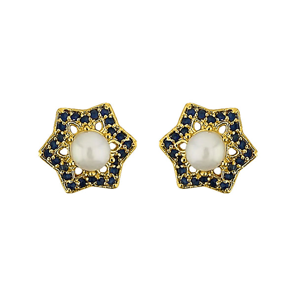 J Pearls Star Pearl Earrings - Real Pearl Jewelry - Distacart