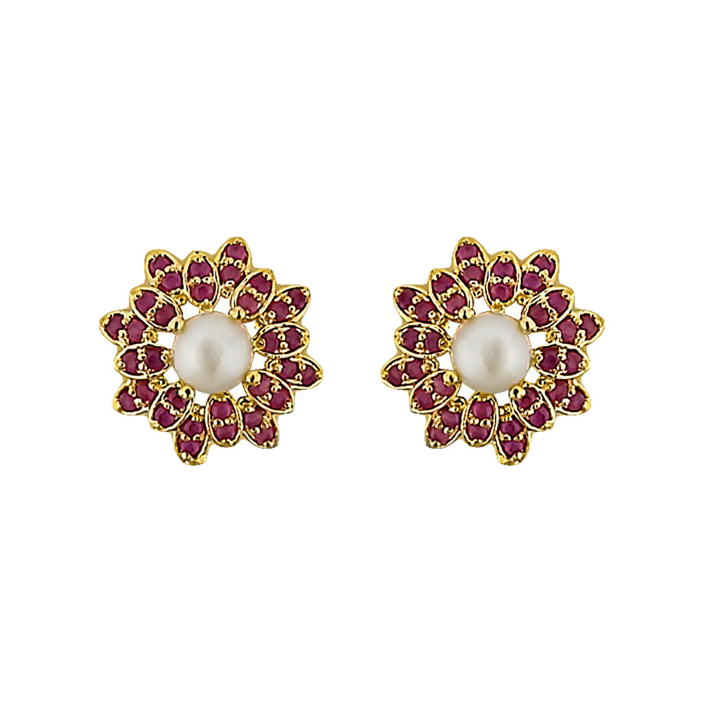 J Pearls Amazing Grace Pearl Earrings - Real Pearl Jewelry - Distacart