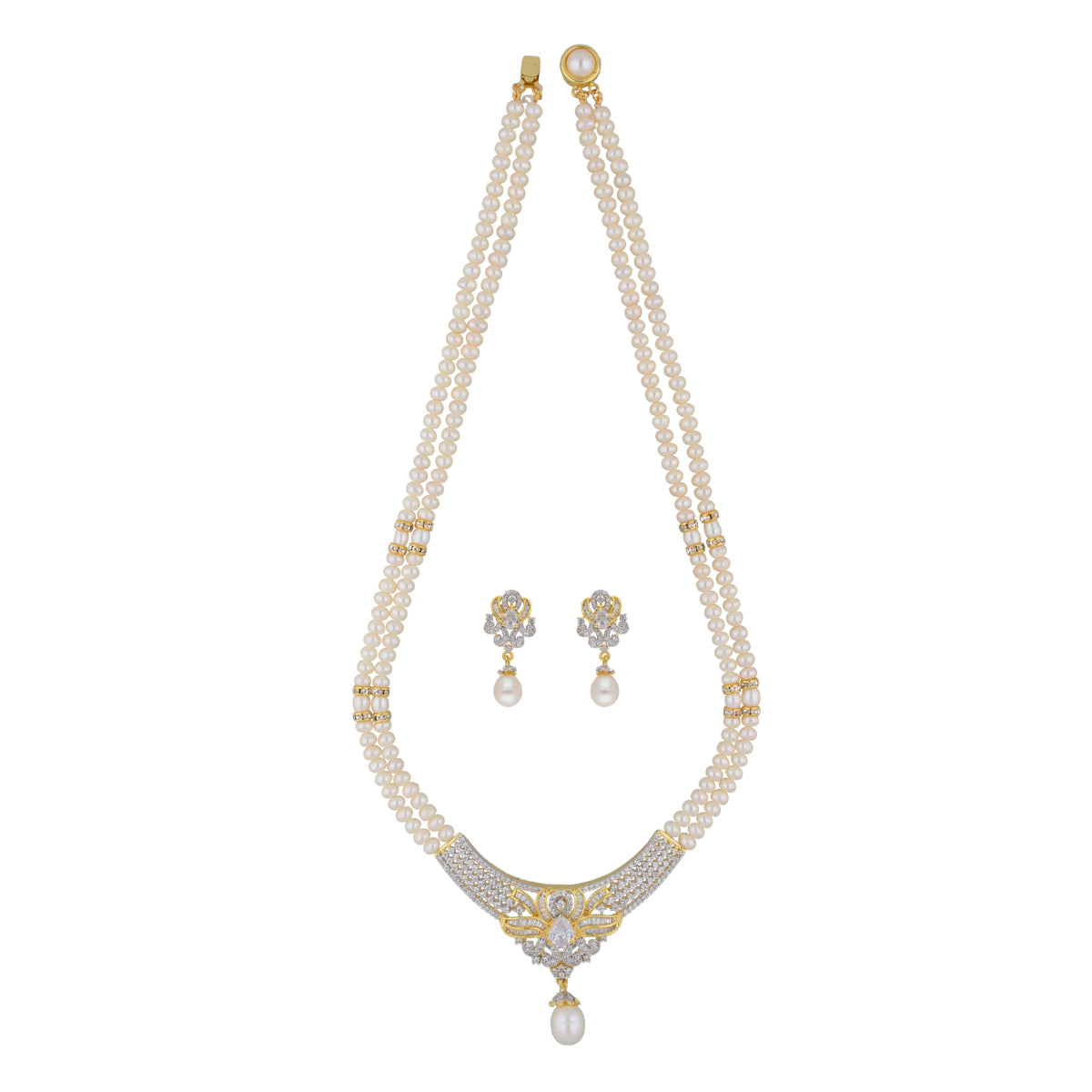 J Pearls Mesmerizing Pearl Necklace - Real Pearl Jewelry - Distacart