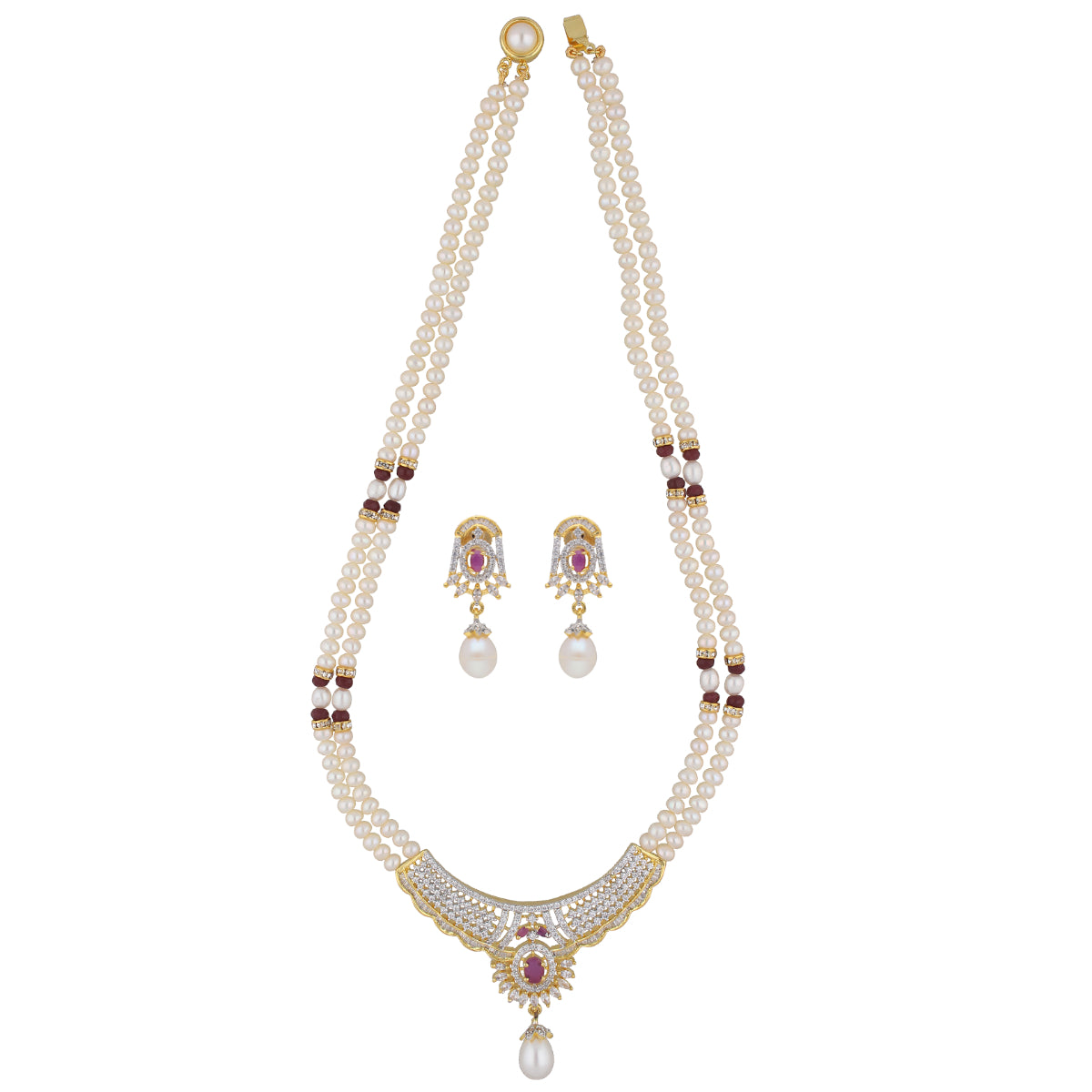 J Pearls Spectacular Pearl Necklace - Real Pearl Jewelry - Distacart