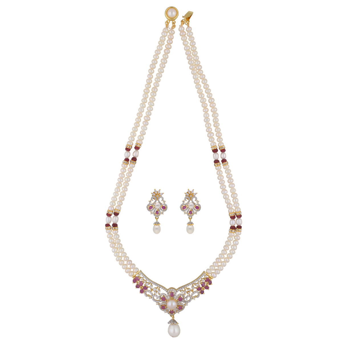 J Pearls Charming Pearl Necklace - Real Pearl Jewelry - Distacart
