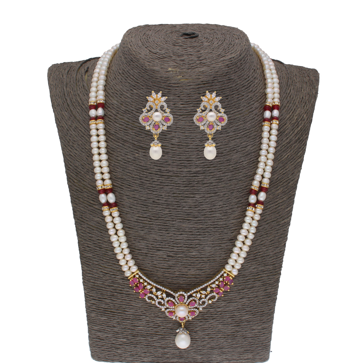 J Pearls Charming Pearl Necklace - Real Pearl Jewelry - Distacart