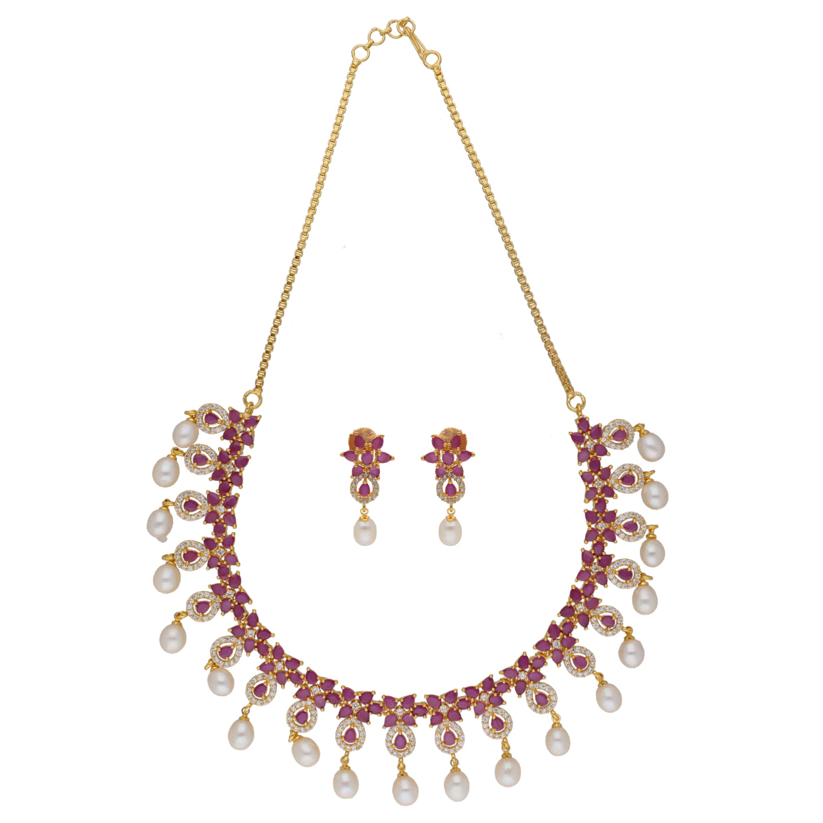 J Pearls Alluring Pearl Necklace - Real Pearl Jewelry - Distacart