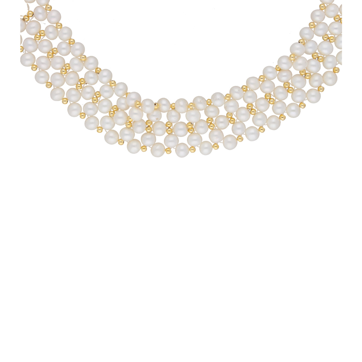 J Pearls Daisy Pearl Choker - Real Pearl Jewelry - Distacart