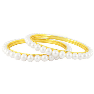 J Pearls Cordial Pearl Bangles - Real Pearl Jewelry - Distacart