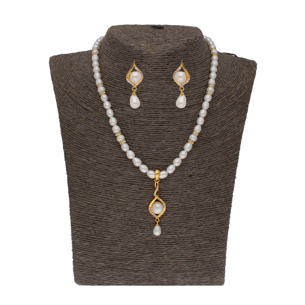 J Pearls Shine Pearl Set - Real Pearl Jewelry - Distacart