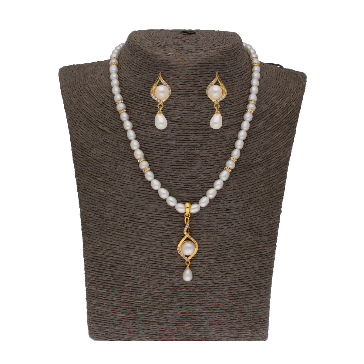 J Pearls Shine Pearl Set - Real Pearl Jewelry - Distacart